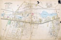 Plate 025 - Arlington, Cutter's Pond, Hobbs Pond, Watertown - Belmont - Arlington - Lexington 1898